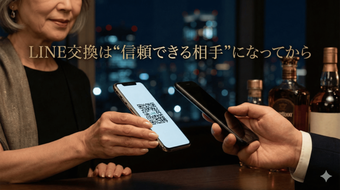 LINE交換は“信頼できる相手”になってから
